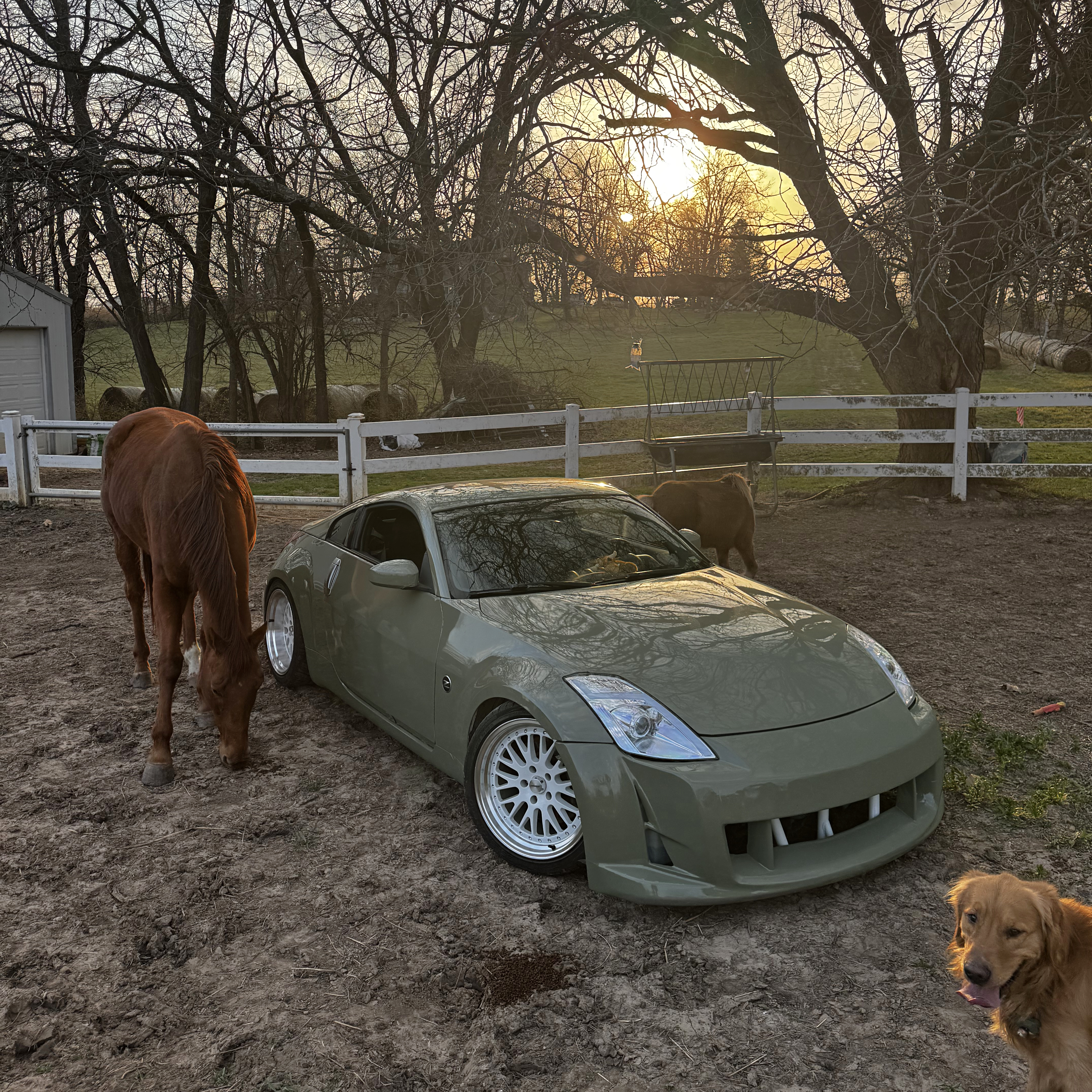 Ravoony Plus PET Gloss Khaki Green Car Vinyl Wrap