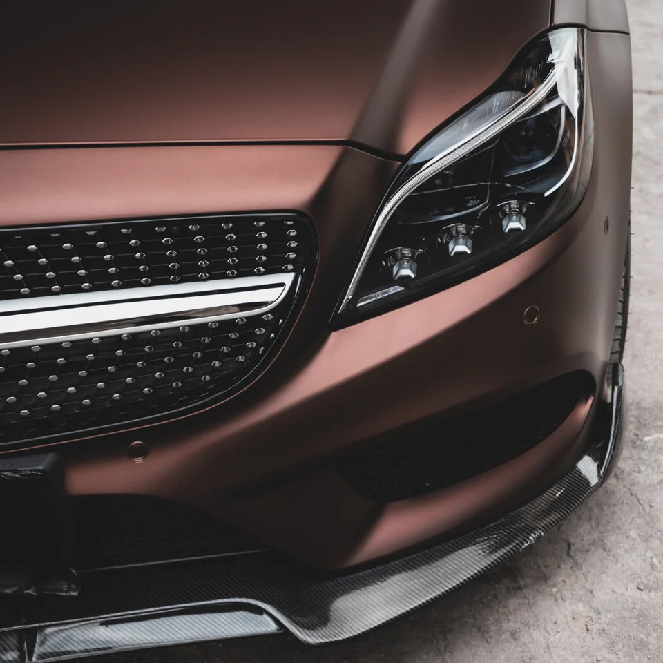 Ravoony Plus Ultimate Flat Coffee Brown Car Wrap