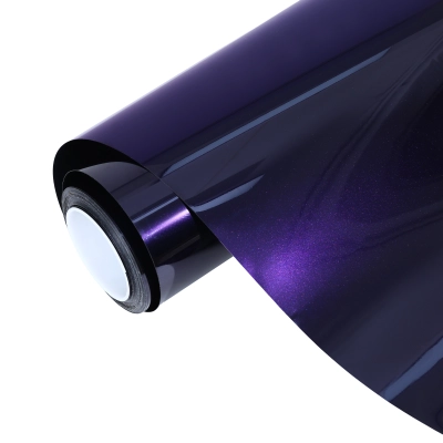 Ravoony Plus PET Gloss Ghost Midnight Purple Car Vinyl Wrap 01