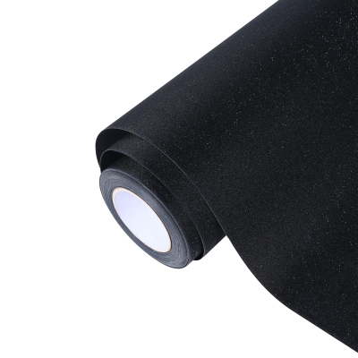 Ravoony Plus PET Super Glitter Black Car Vinyl Wrap 01