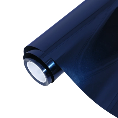 Ravoony Plus PET Gloss Ghost Midnight Blue Car Vinyl Wrap 01