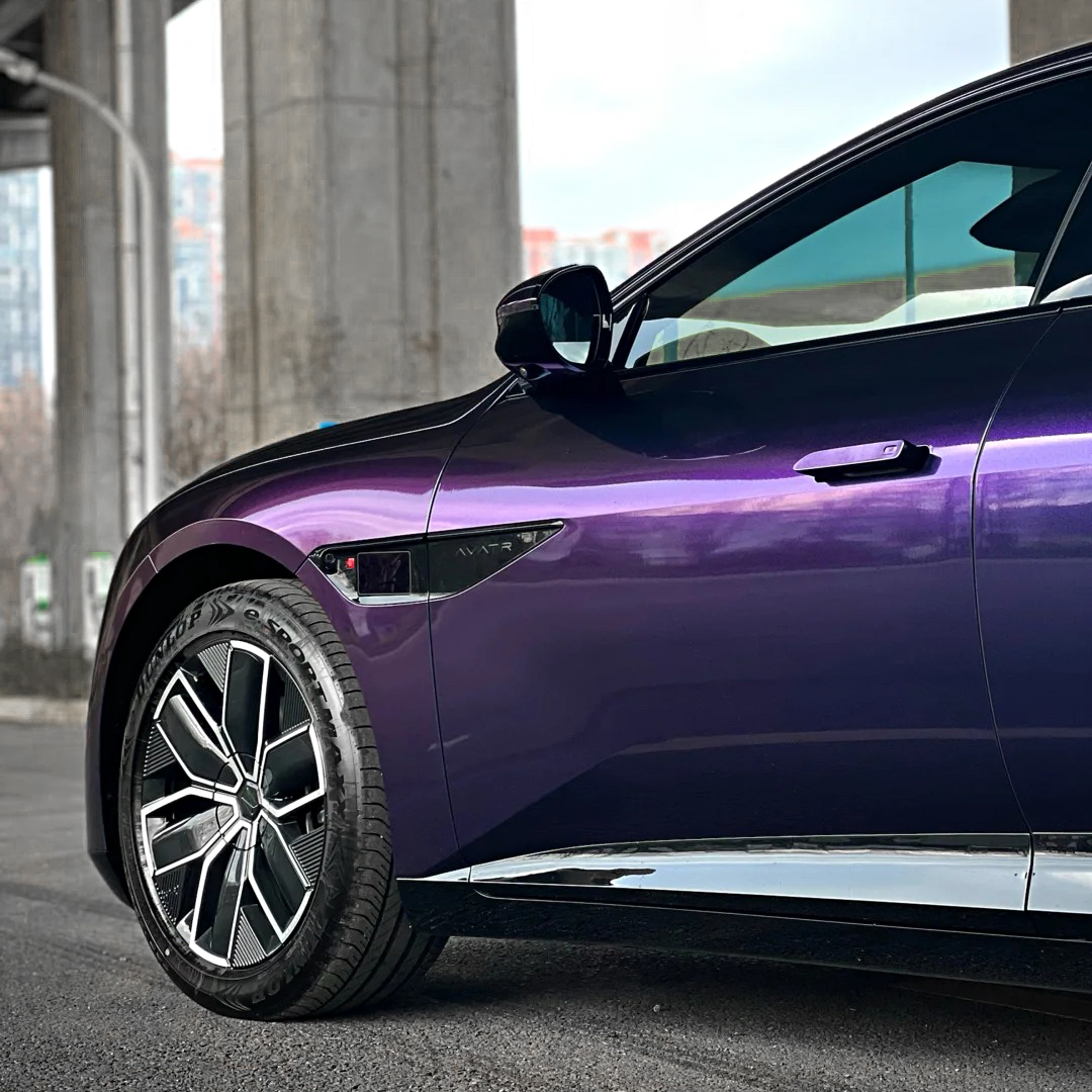 Ravoony Plus PET Purple And Red Chameleon Car Wrap