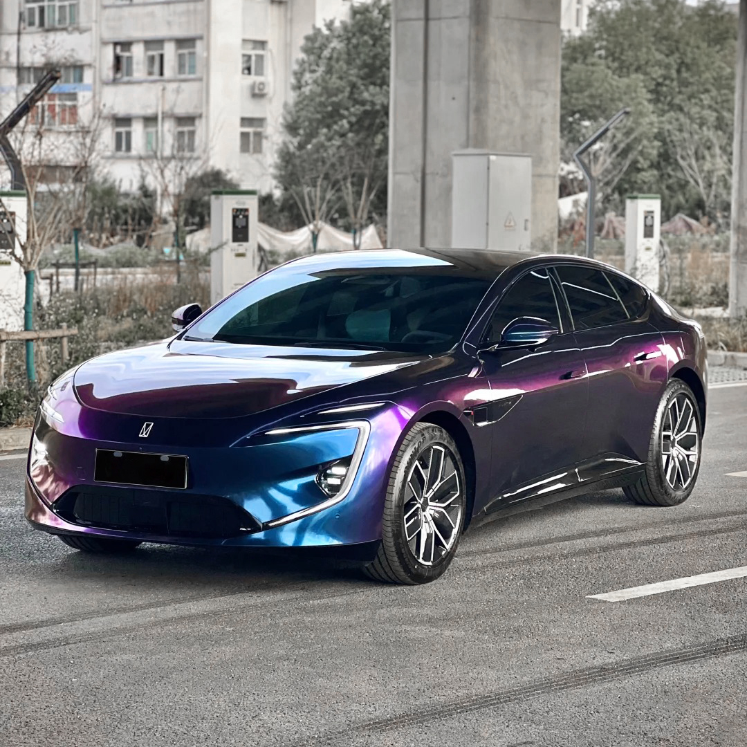 Ravoony Plus PET Purple And Red Chameleon Car Wrap