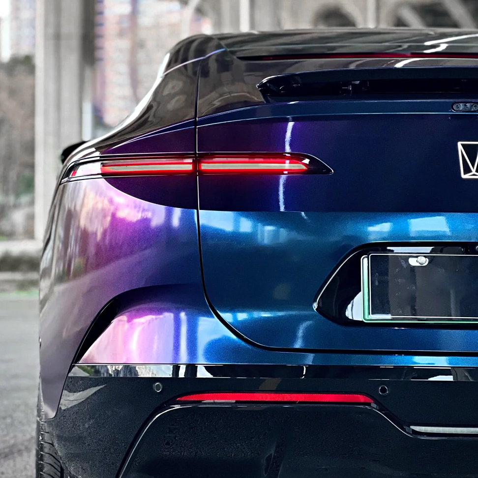 Ravoony Plus PET Purple And Red Chameleon Car Wrap