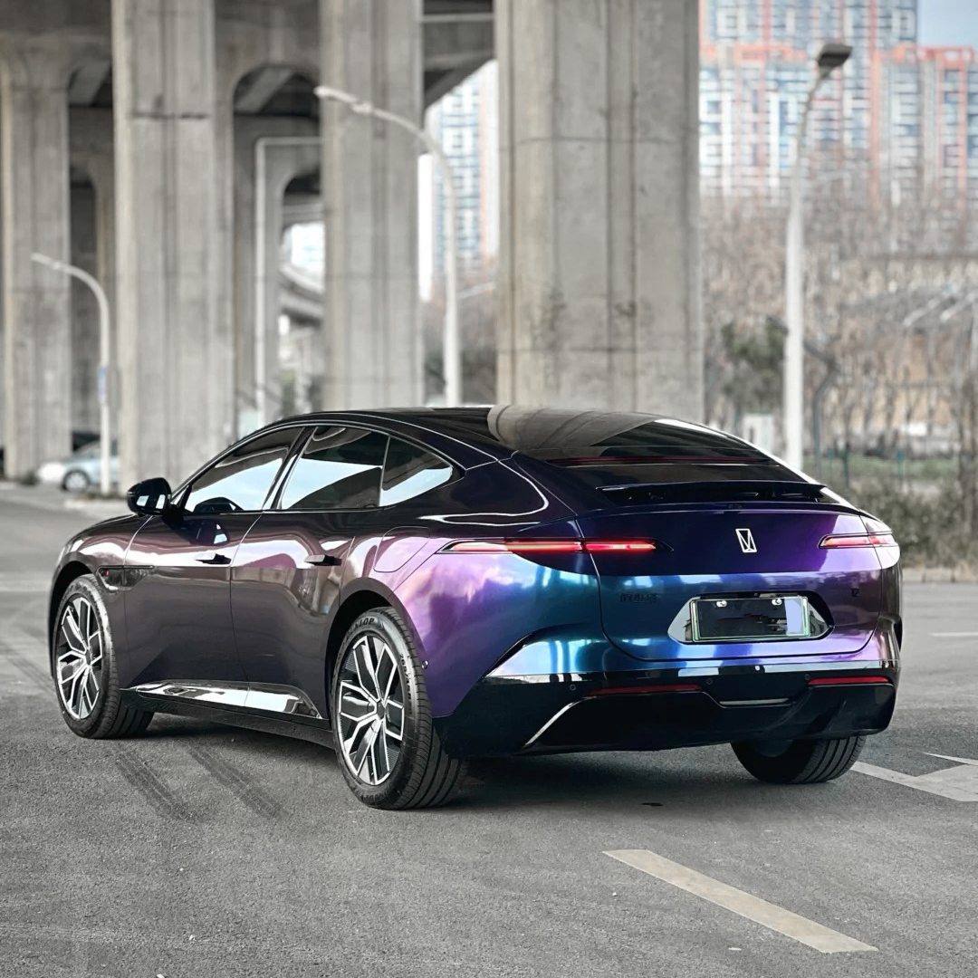 Ravoony Plus PET Purple And Red Chameleon Car Wrap