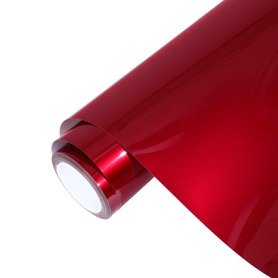 Ravoony Plus PET Gloss Liquid Ruby Red Vinyl Car Wrap 01