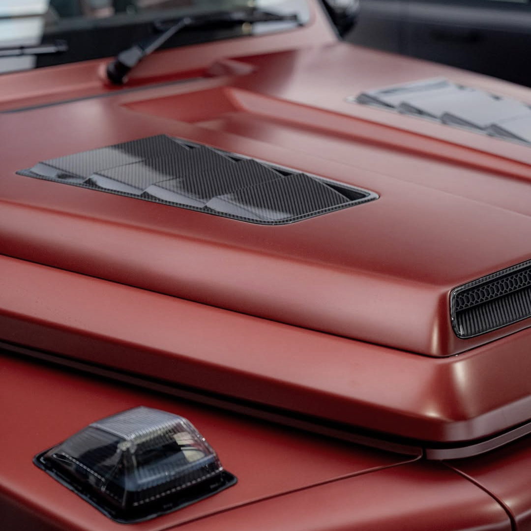 Ravoony Plus PET Satin Dragon Blood Red Vinyl Car Wrap