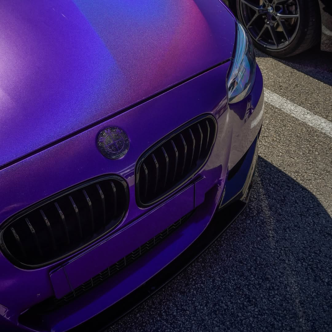 Ravoony Plus Glossy Laser Dark Purple Car Wrap