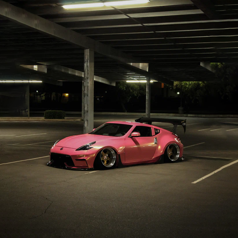 Ravoony Plus Gloss Diamond Gold Pink Vinyl Wrap