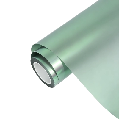 Ravoony Plus PET Matte Technological Grey To Green Car Wrap 01