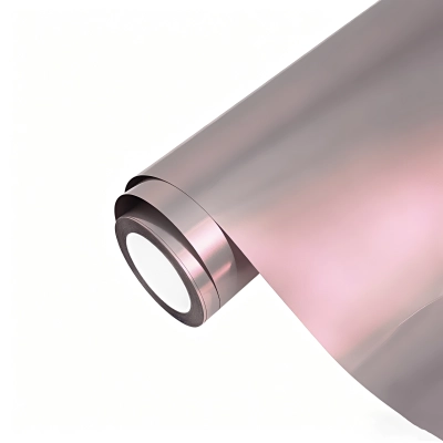 Ravoony Plus PET Glossy Technological Grey To Orange Car Wrap 01