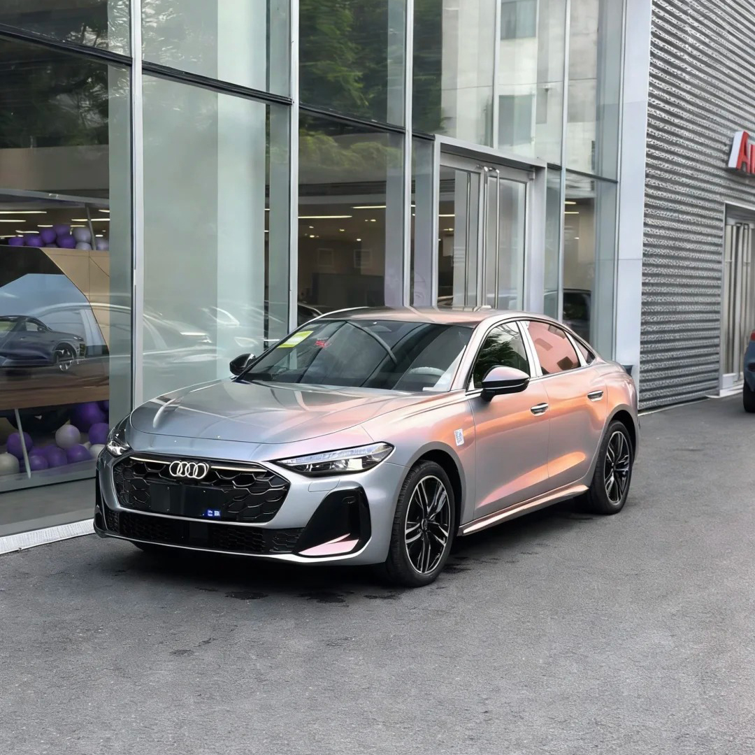 Ravoony Plus PET Glossy Technological Grey To Orange Car Wrap