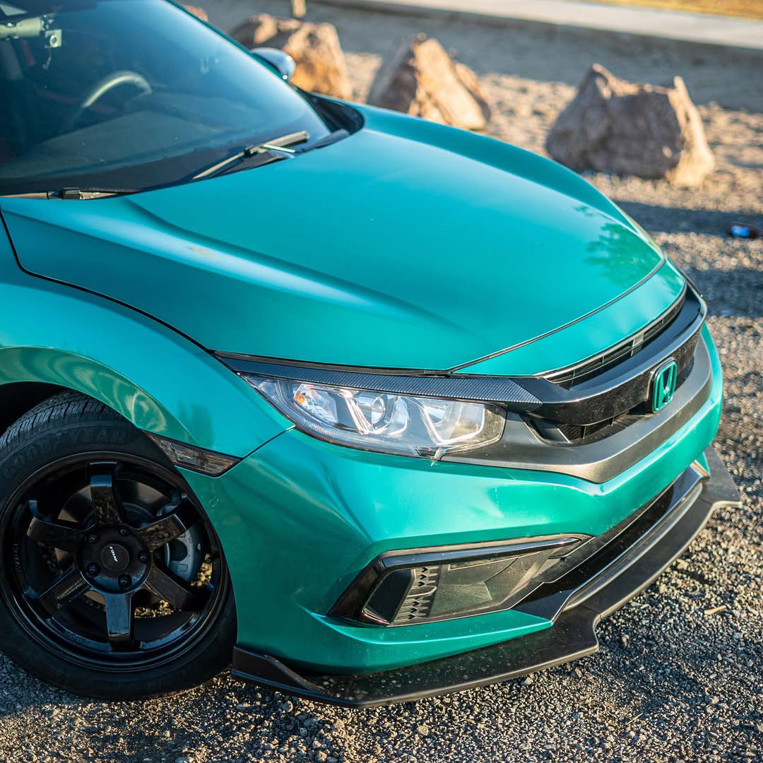 Ravoony Plus PET Metallic Paint Emerald Green Car Vinyl Wrap