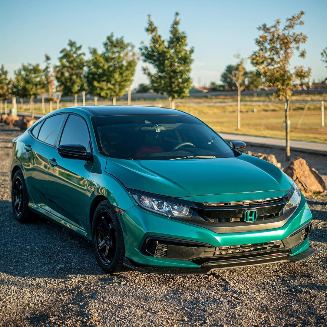 Ravoony Plus PET Metallic Paint Emerald Green Car Vinyl Wrap