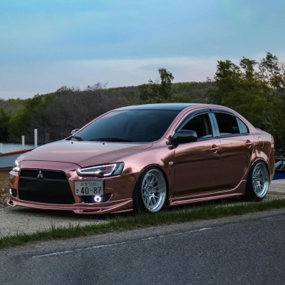 Ravoony Plus PET Rose Gold Chrome Vinyl Car Wrap 02