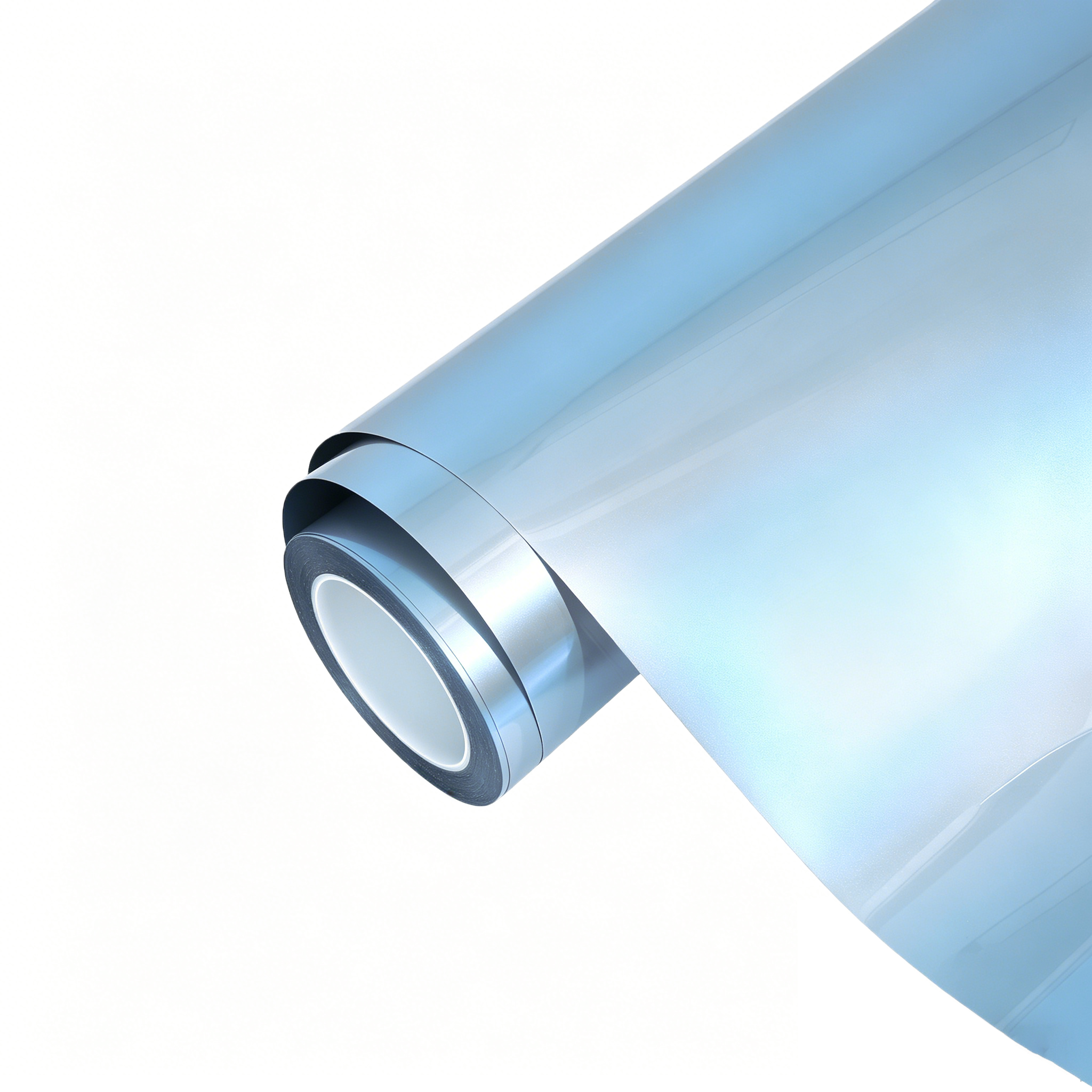 Ravoony Plus PET Glossy Technological Grey To Blue Car Wrap