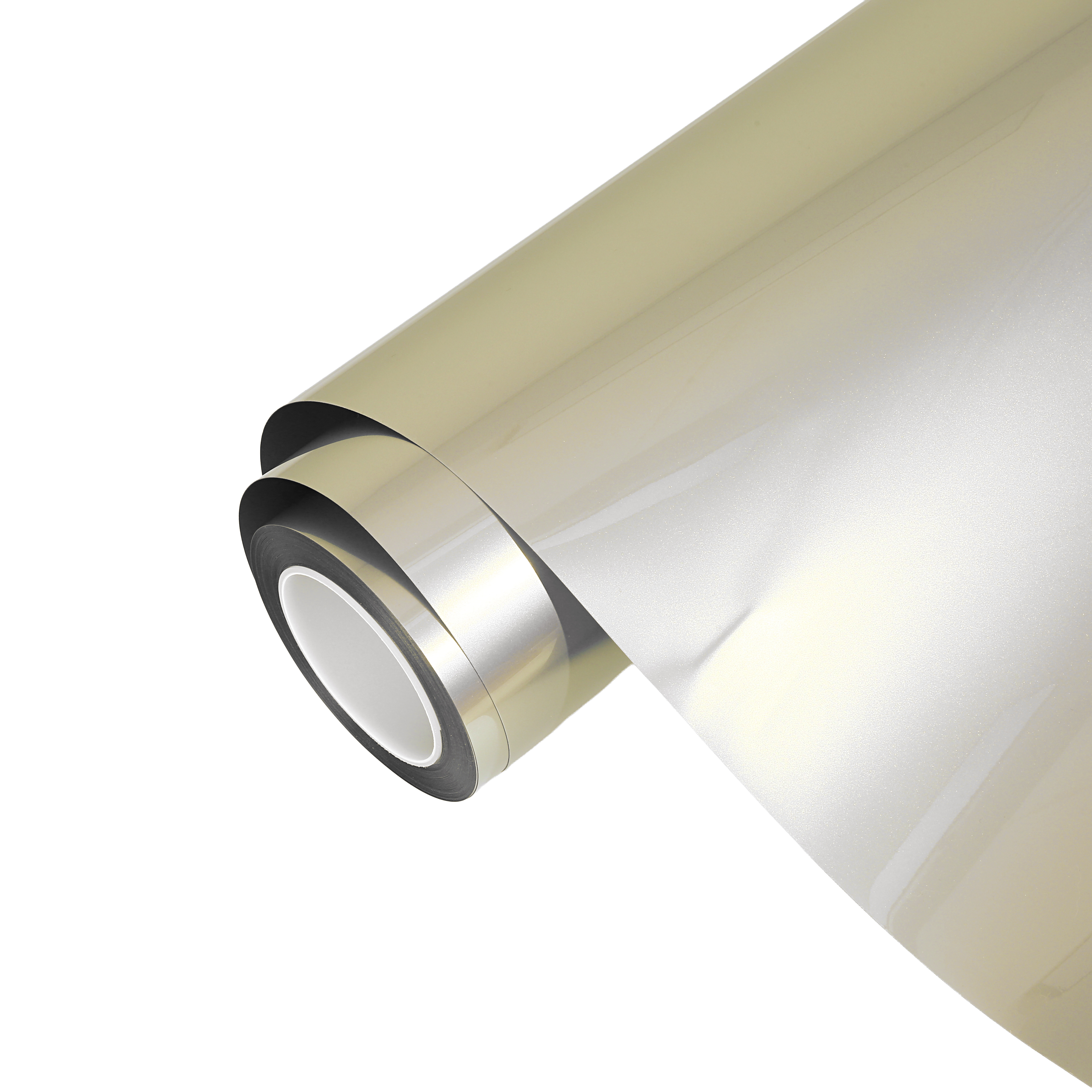 Ravoony Plus PET Glossy Technological Grey To Gold Car Wrap