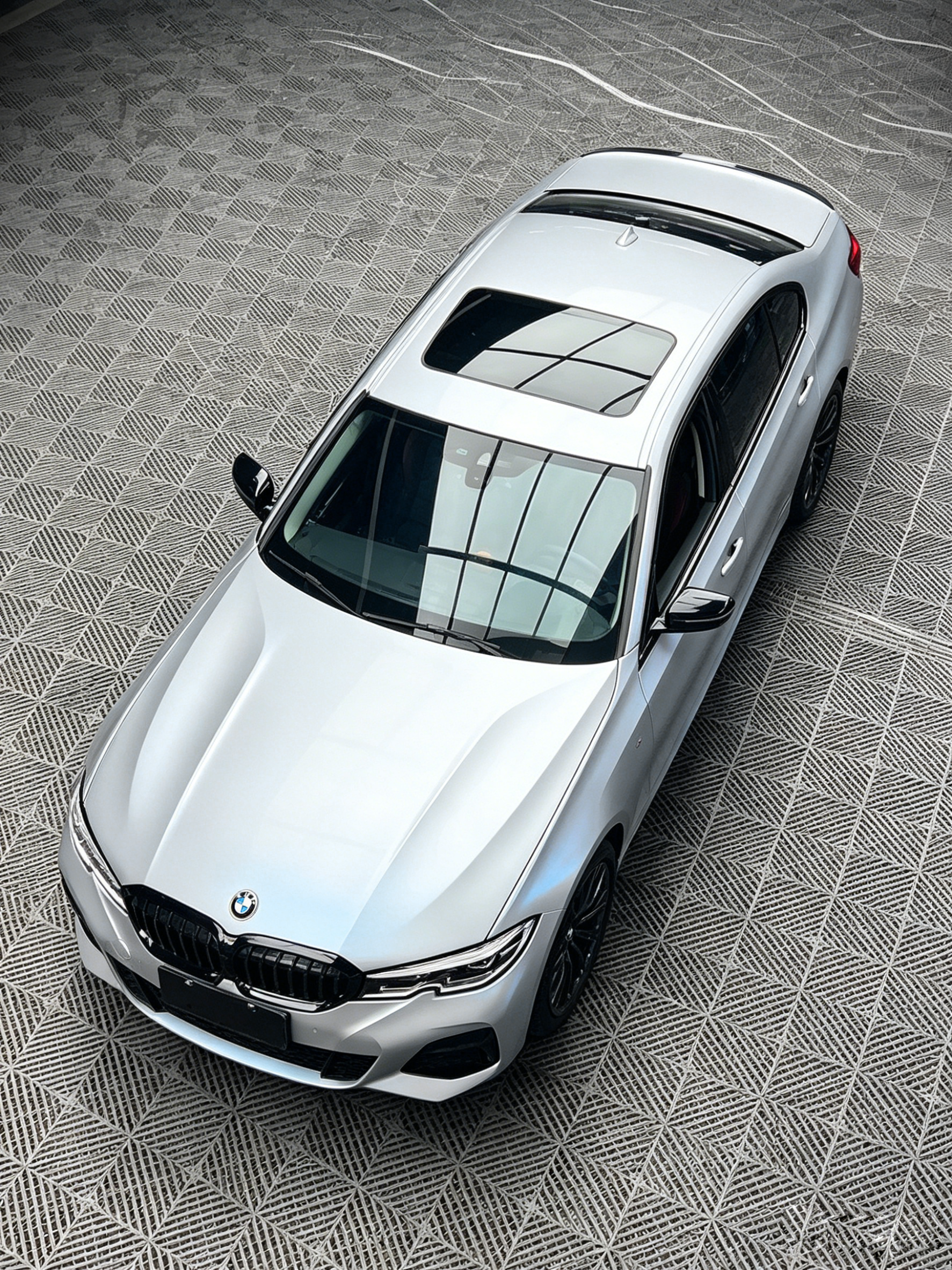 Ravoony Plus PET Matte Technological Grey To Blue Car Wrap