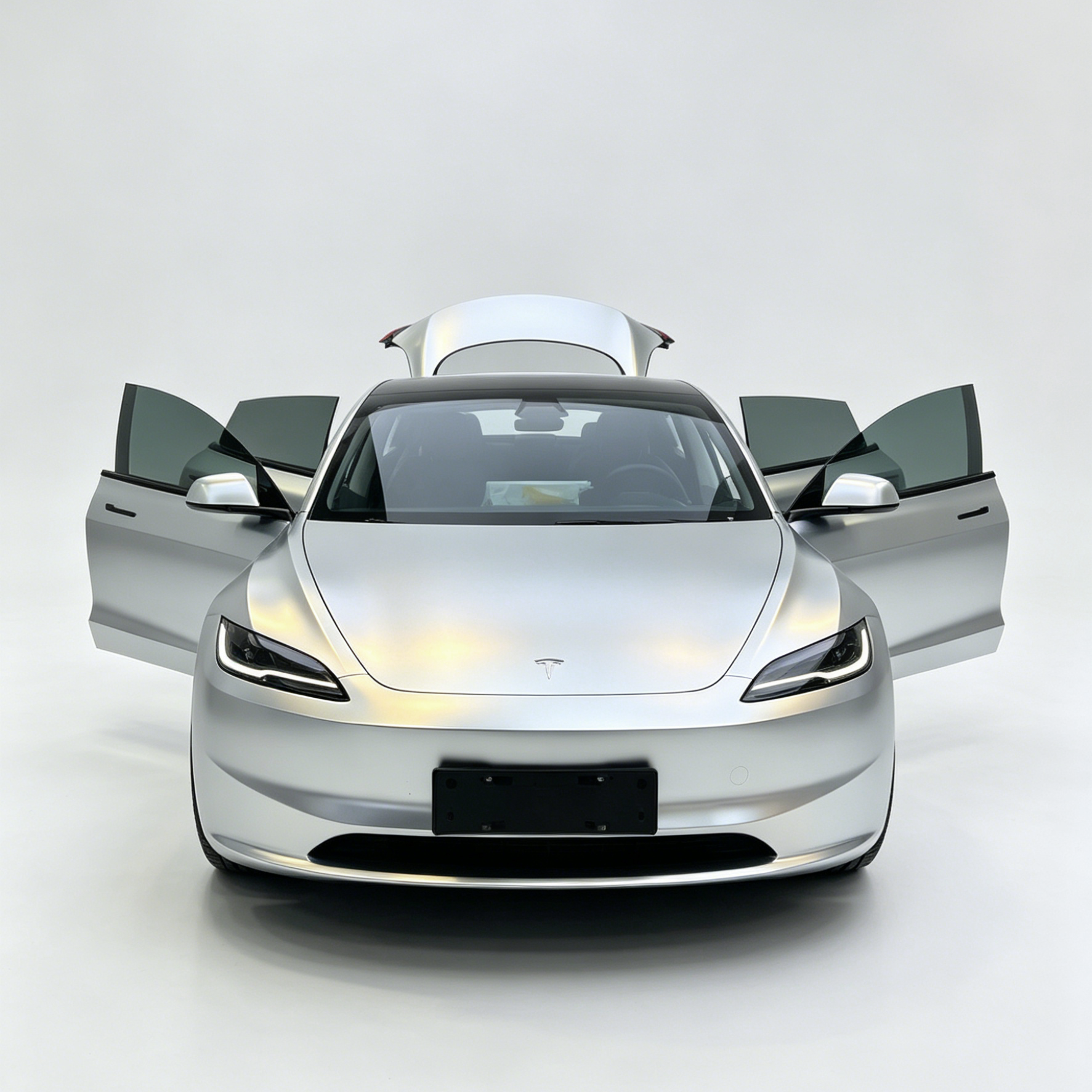 Ravoony Plus PET Matte Technological Grey To Gold Car Wrap