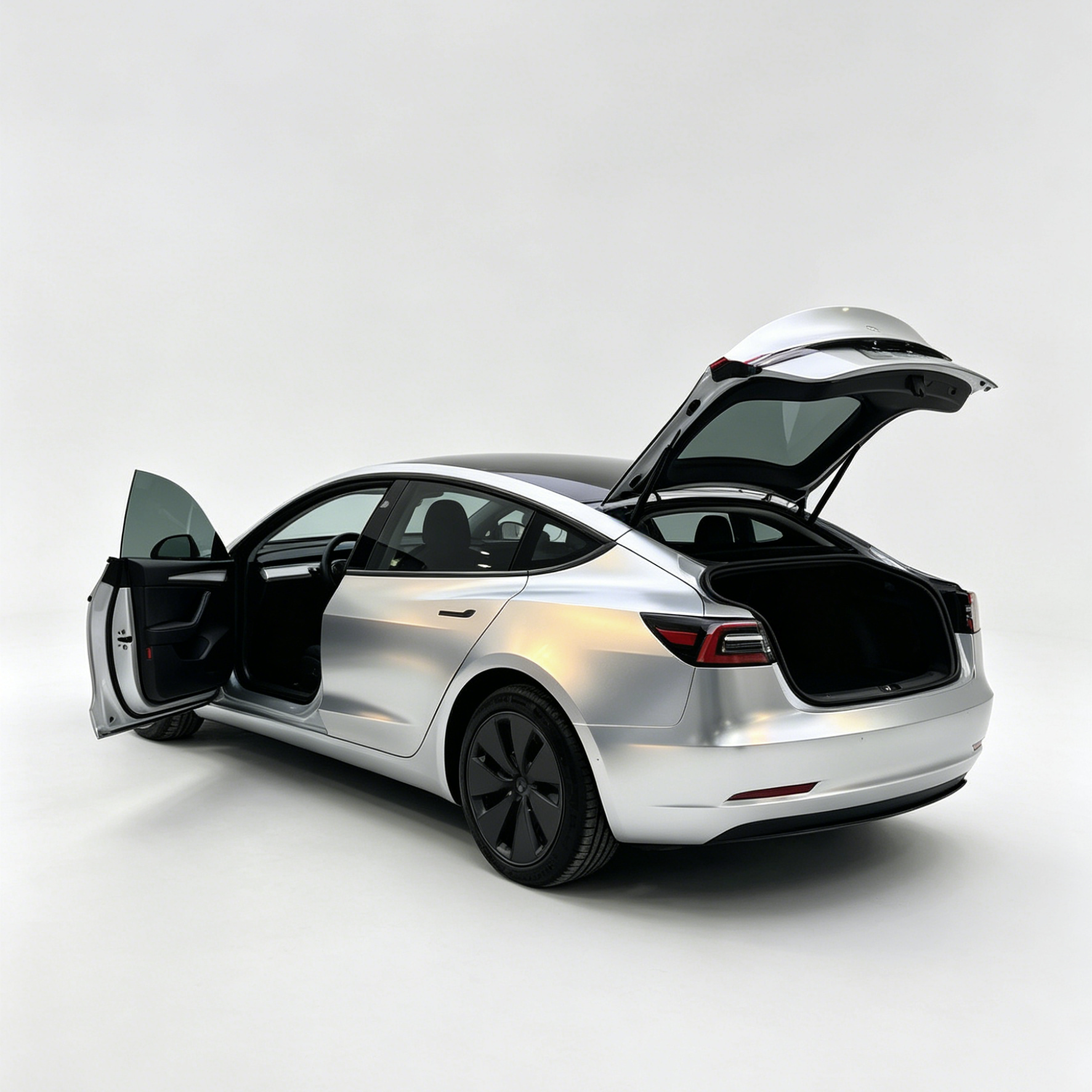 Ravoony Plus PET Matte Technological Grey To Gold Car Wrap