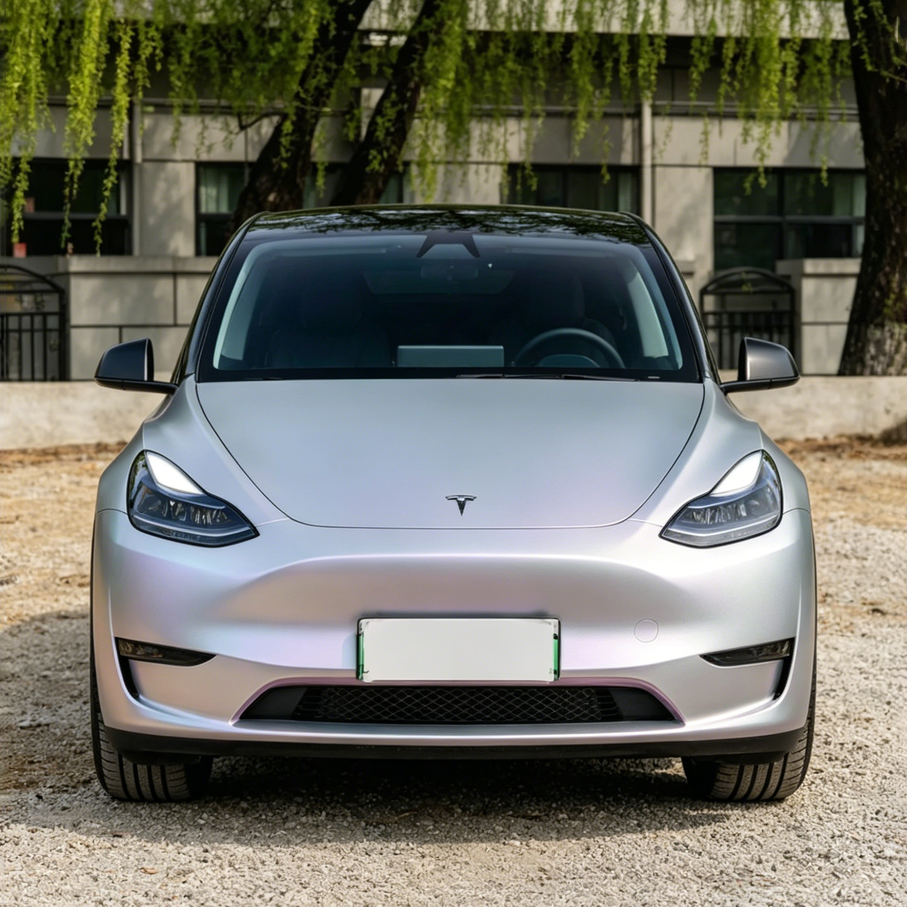 Ravoony Plus PET Matte Technological Grey To Pink Car Wrap