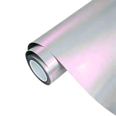 Ravoony Plus PET Matte Technological Grey To Pink Car Wrap 01