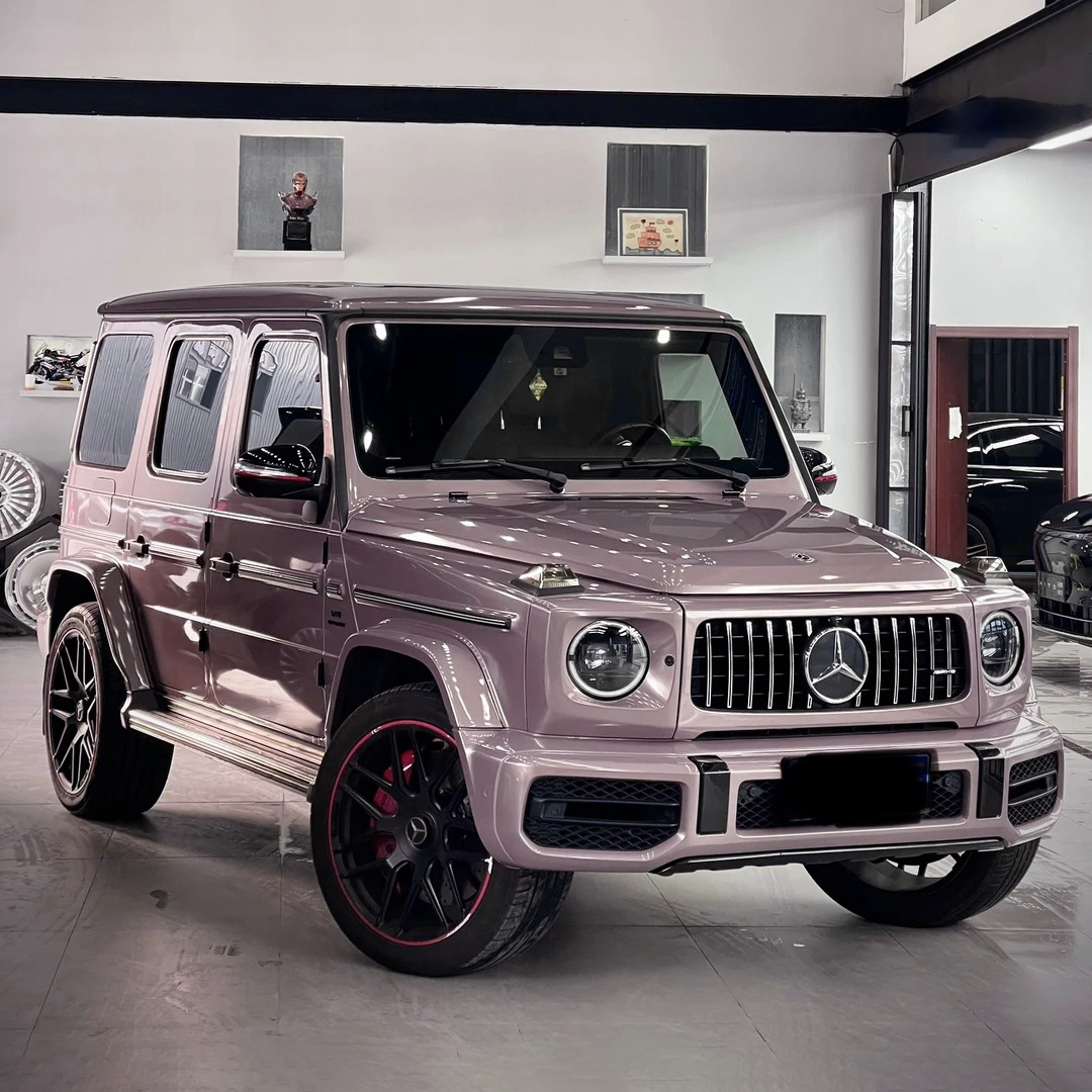 Ravoony Plus PET Gloss Iced Berry Pink Car Vinyl Wrap