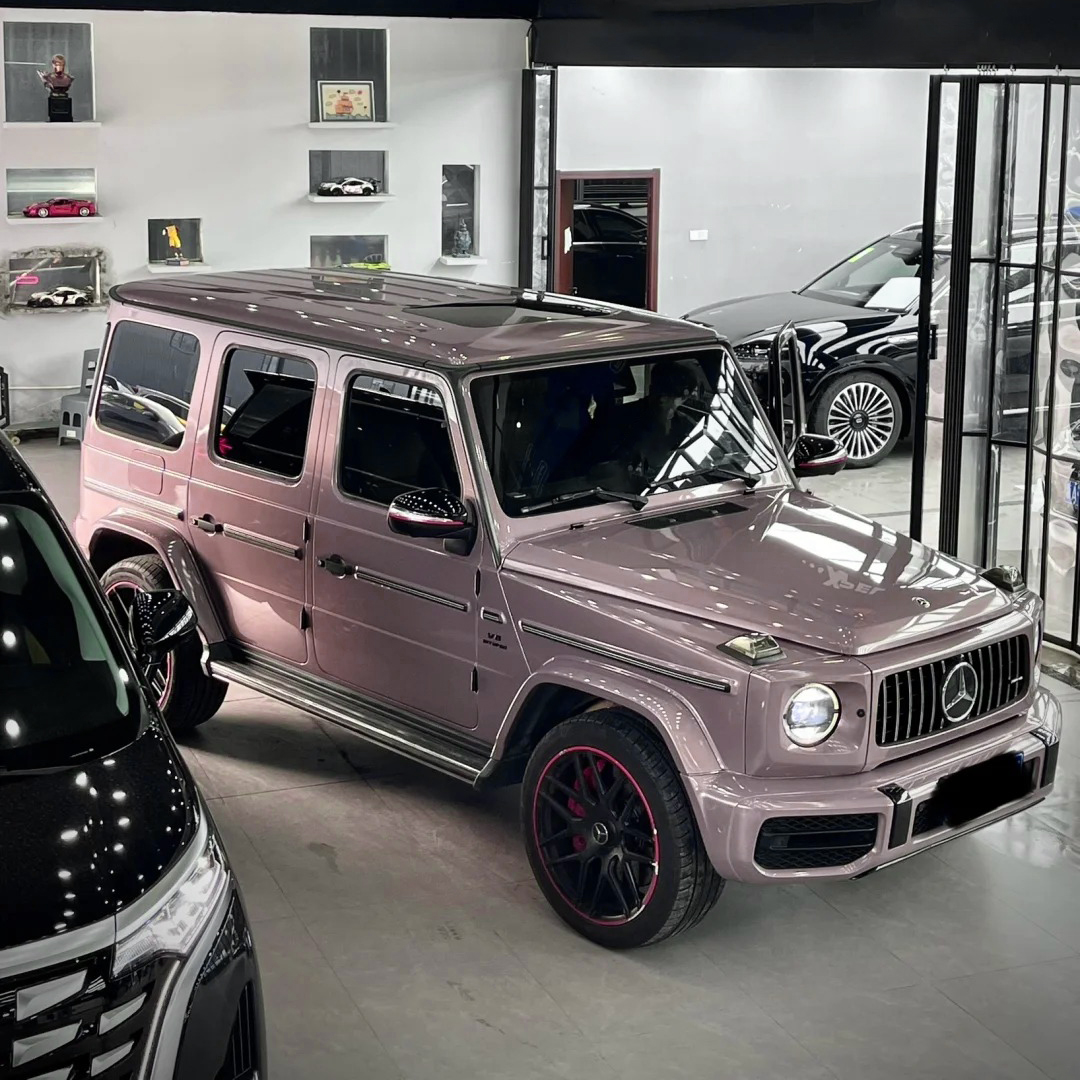 Ravoony Plus PET Gloss Iced Berry Pink Car Vinyl Wrap