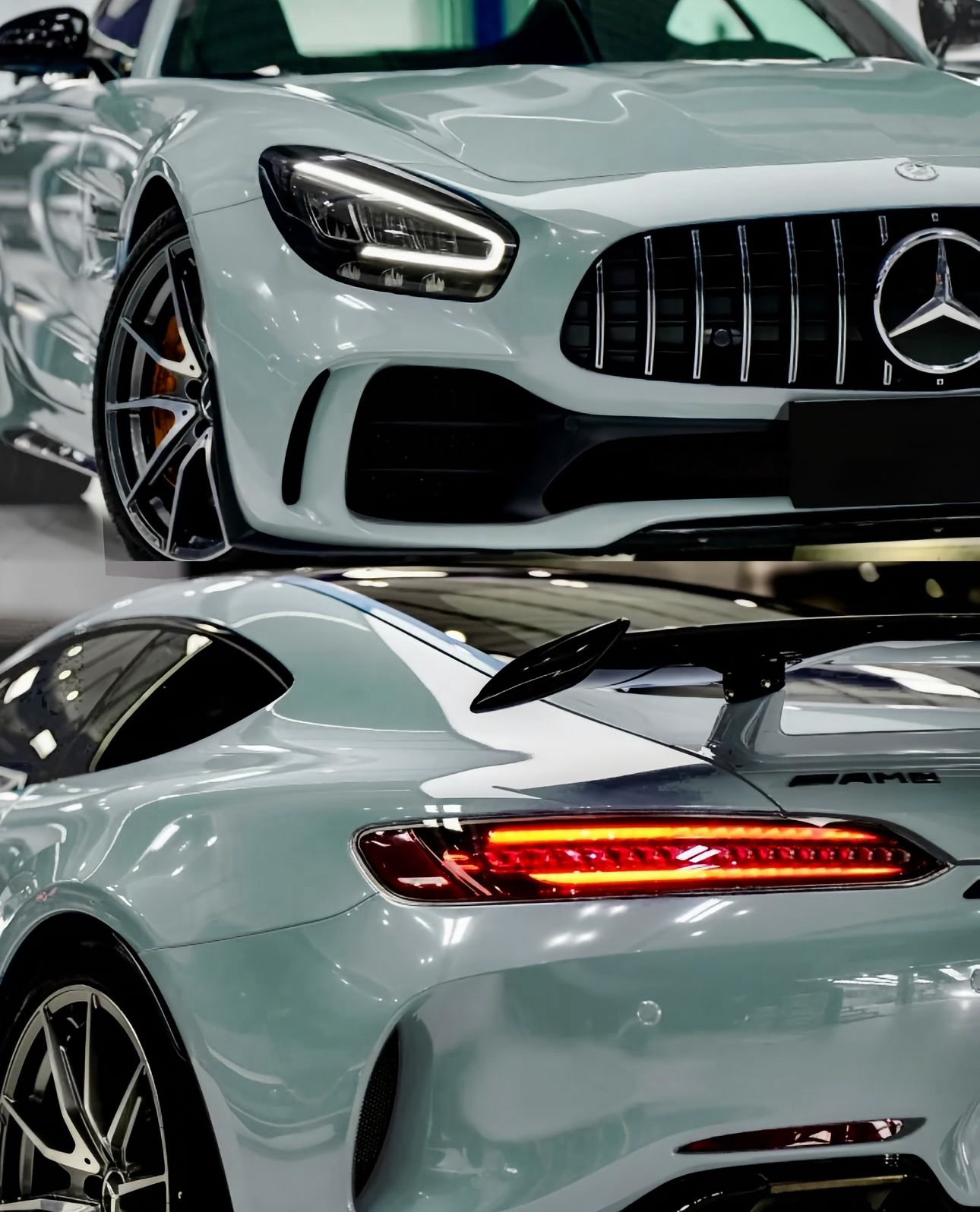 Ravoony Plus PET Gloss Metallic Shadow Green Car Vinyl Wrap