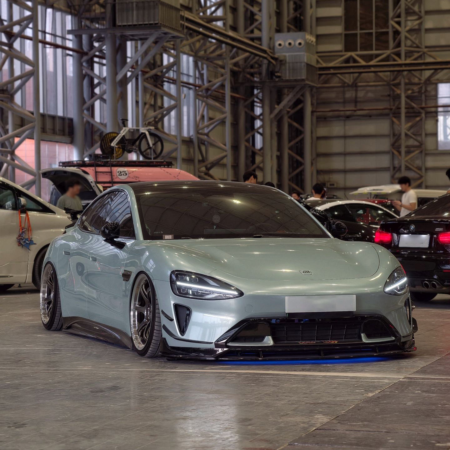 Ravoony Plus PET Gloss Metallic Shadow Green Car Vinyl Wrap