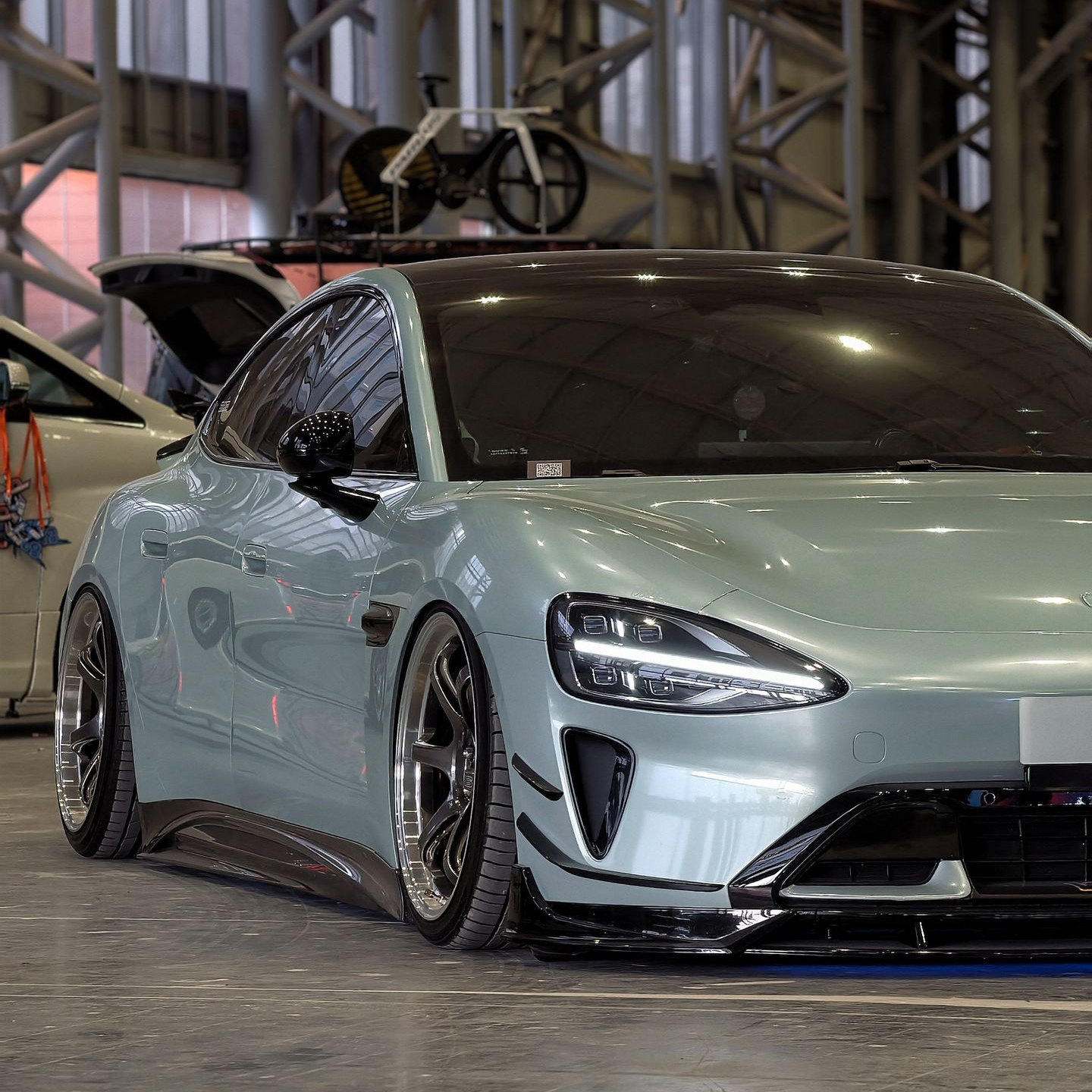 Ravoony Plus PET Gloss Metallic Shadow Green Car Vinyl Wrap