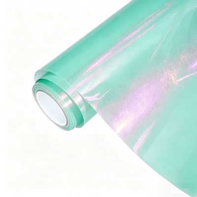 Ravoony Plus PET Glossy Metallic Tiffany Blue Car Vinyl Wrap 01