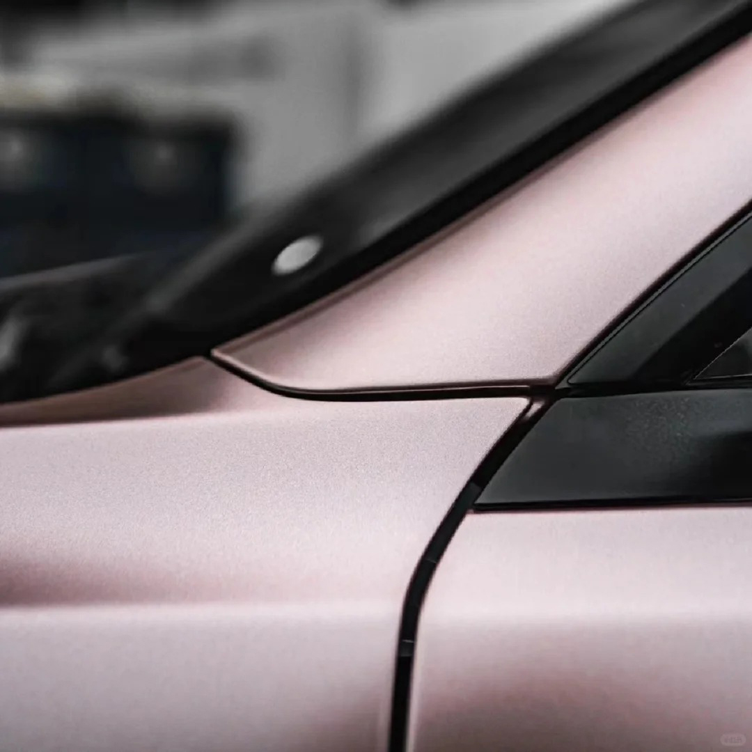 Ravoony Plus Pure Metallic Rose Gold Car Vinyl Wrap