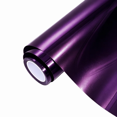 Ravoony Plus Gloss Metallic Gentian Purple Car Wrap 01