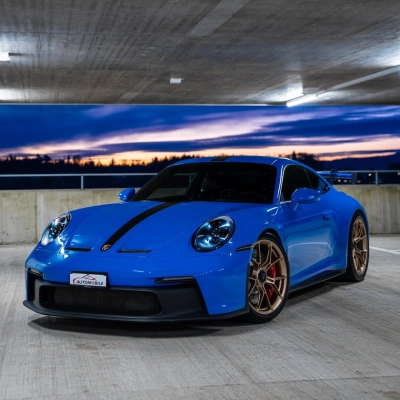 Ravoony Plus PET Gloss Shark Blue Vinyl Wrap 02