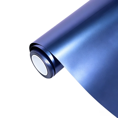 Ravoony Plus PET Glossy Metallic Crystal Grey Purple Car Wrap 01