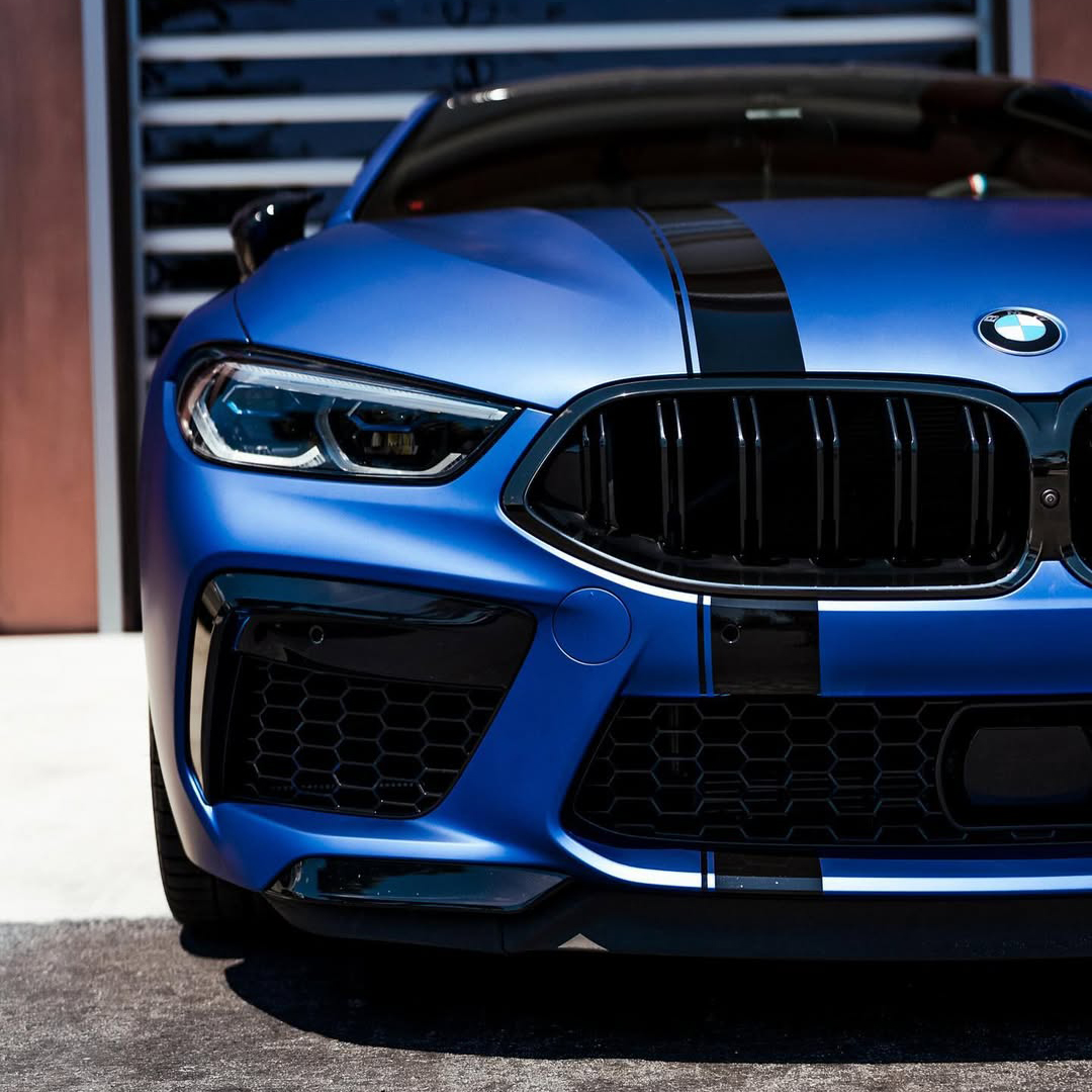 Ravoony Plus PET Satin Blue Vinyl Car Wrap