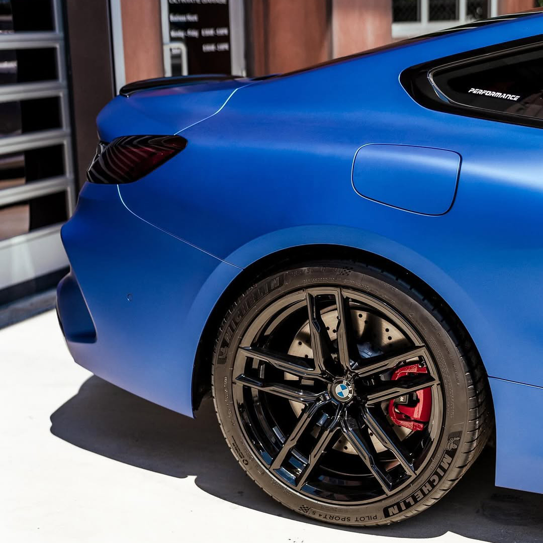 Ravoony Plus PET Satin Blue Vinyl Car Wrap