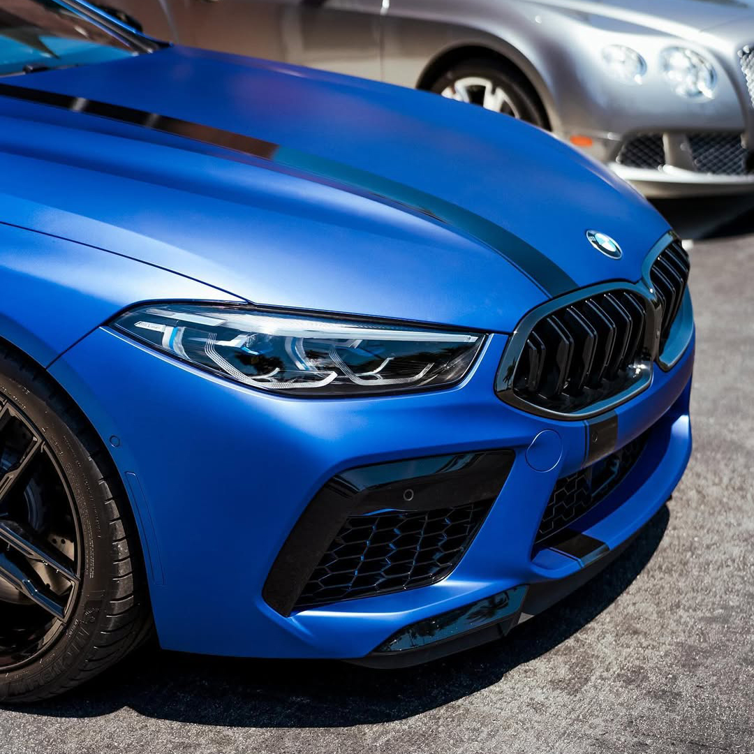 Ravoony Plus PET Satin Blue Vinyl Car Wrap