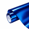 Ravoony Plus PET Glossy Chrome Blue Car Vinyl Wrap