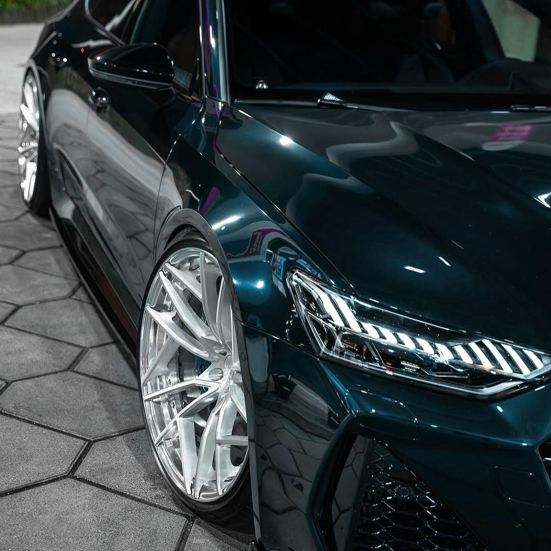 Ravoony Plus PET Glossy Metallic Starry Blue Car Vinyl Wrap