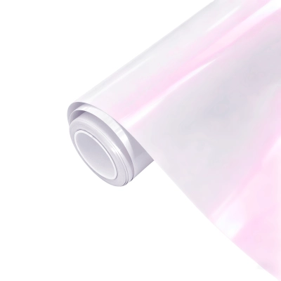  Ravoony Plus PET Glossy White to Pink Car Wrap 01