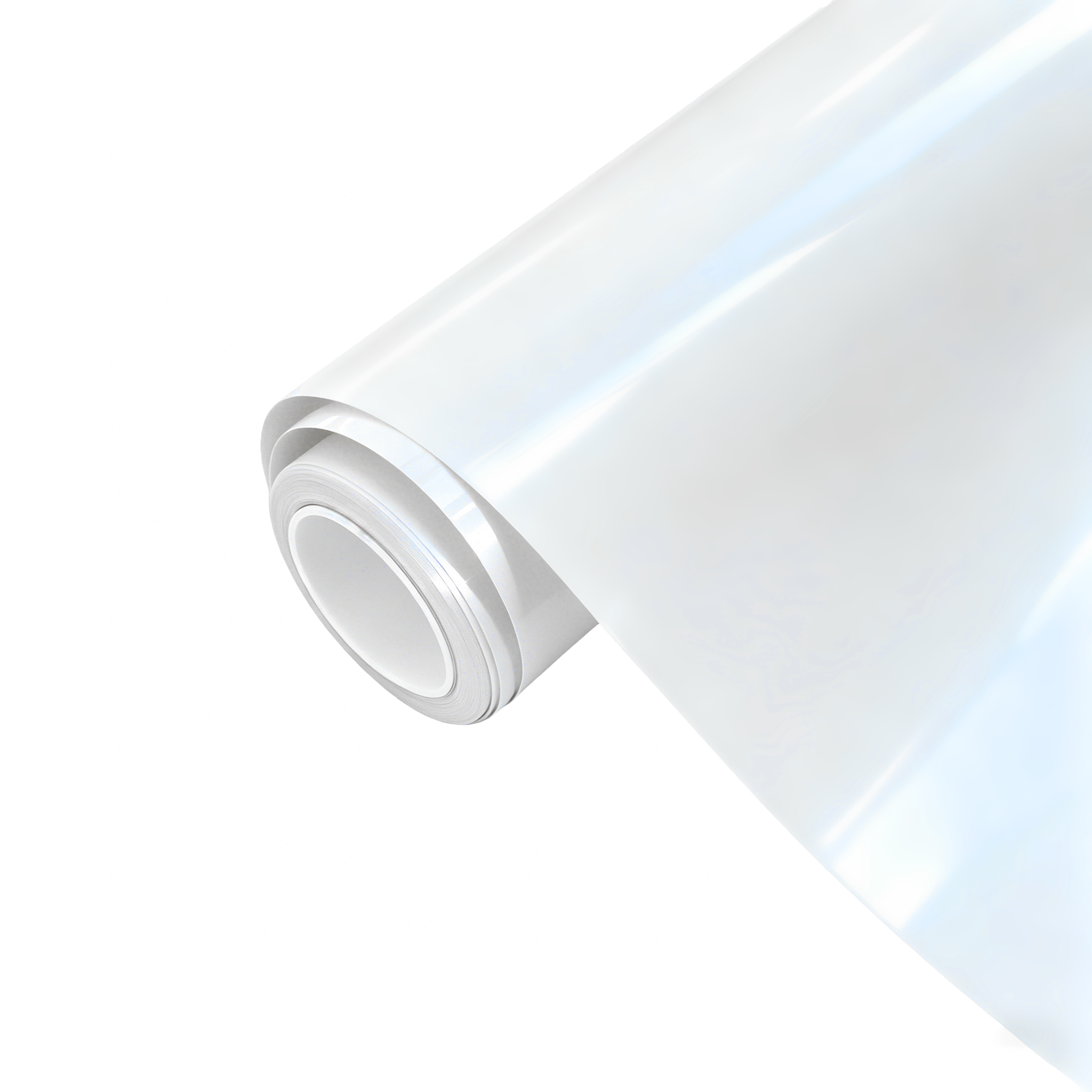 Ravoony Plus PET Glossy White to Blue Car Vinyl Wrap