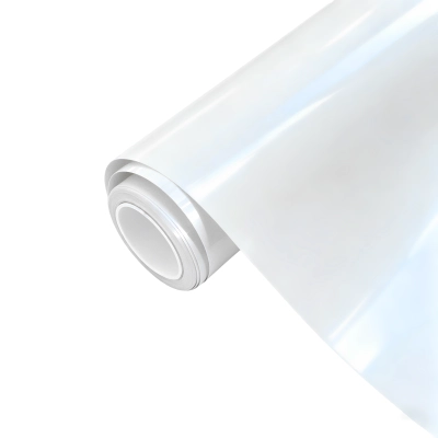 Ravoony Plus PET Glossy White to Blue Car Vinyl Wrap 02