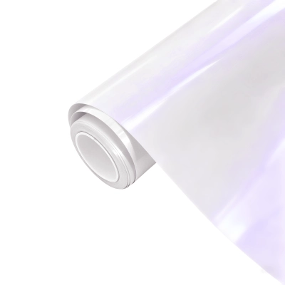 Ravoony Plus PET Glossy White to Purple Vinyl Car Wrap 01