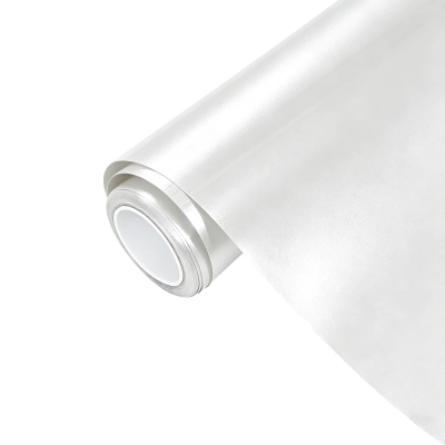 Ravoony Plus PET Heavy Metallic Sparkle White Car Vinyl Wrap 01