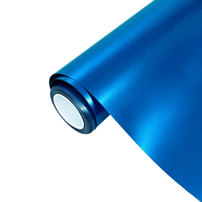 Ravoony Plus PET Metal Paint Jazz Blue Vinyl Car Wrap 01