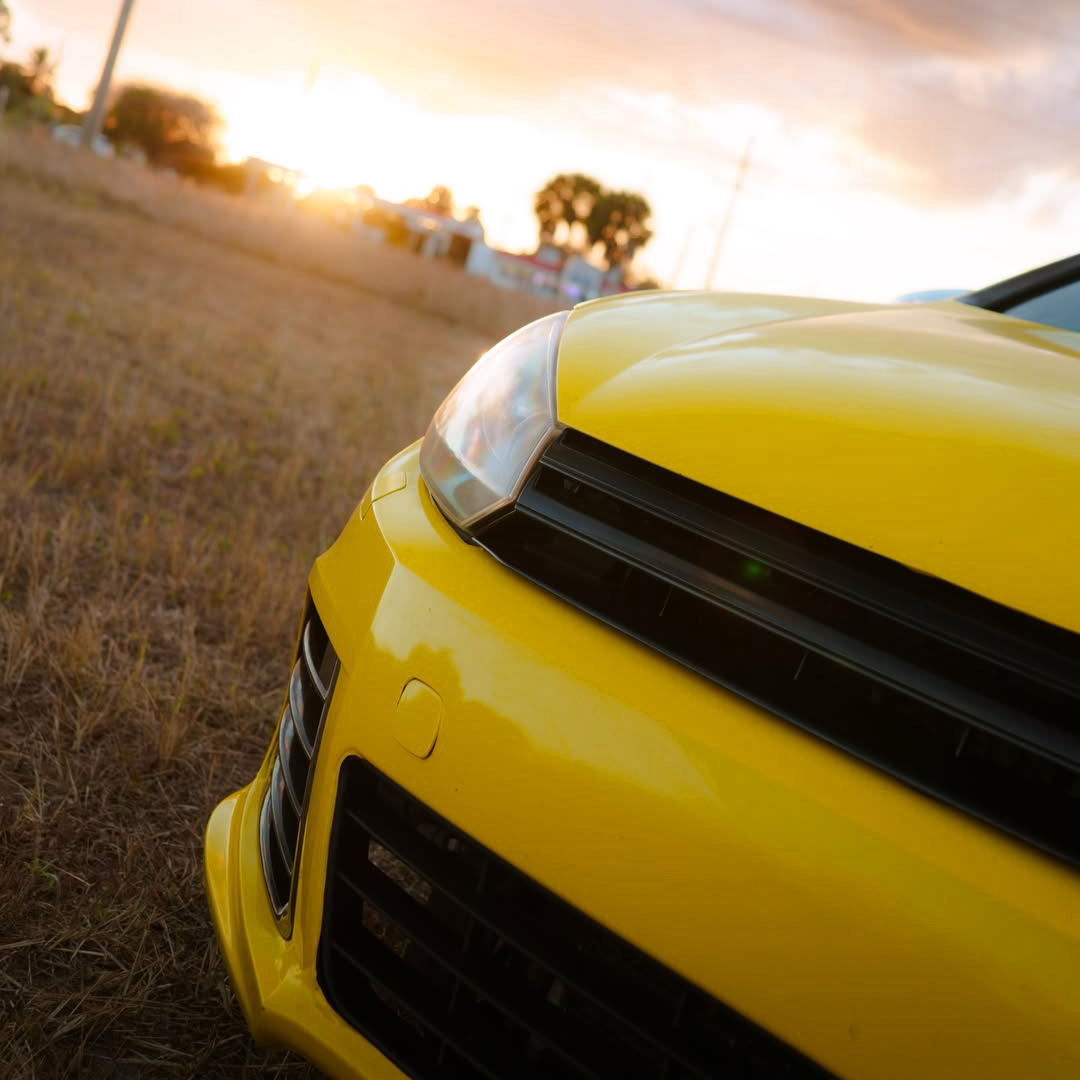 Ravoony Plus PET Gloss Racing Yellow Vinyl Wrap