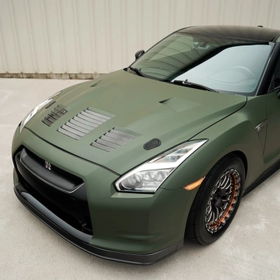 Ravoony Pro TPU Satin Army Green Color PPF Film 02