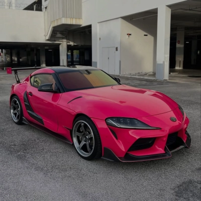 Ravoony Plus PET Gloss Beets Purple Vinyl Car Wrap 02